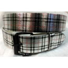 48 Wholesale Silver Pu Leather Fashion Belt