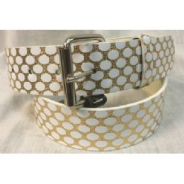 48 Pieces Gold Belt Pu Fashion Belt - Womens Belts