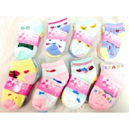 600 Units of Baby Socks In Assorted Styles - Baby Apparel
