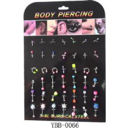 252 Wholesale Assorted Body Jewelries