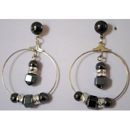 120 Wholesale Fashion Style Magnetic Hematite Earring One Style One Color