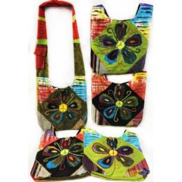 10 of Nepal Hobo Bags Large Flower With Peace Sign Center