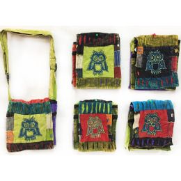 15 Wholesale Nepal Small Sling Bags With Single Owl