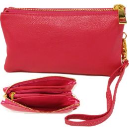 8 of Wallet Wristlet Two Slit Pocket And Dividing Zip Pocket 1 Pc Of Color Pink