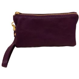 8 of Wallet Wristlet Two Slit Pocket And Dividing Zip Pocket 1 Pc Of Color Purple