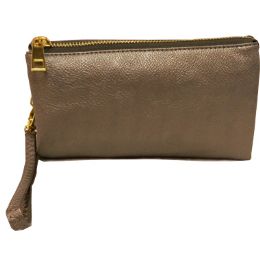 8 of Wallet Wristlet Two Slit Pocket And Dividing Zip Pocket 1 Pc Of Color Grey