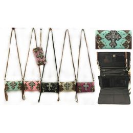 6 of Rhinestone Cross Western Wallet Purse