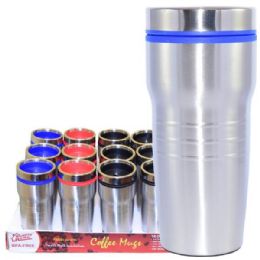 24 Wholesale Coffee Mug Insulated Color Top