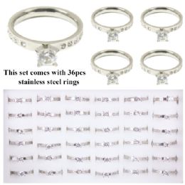 108 Wholesale Stainless Steel Ring With Diamond