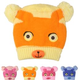 72 Pieces Kids Animal Face Winter Hat - Junior / Kids Winter Hats