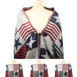 24 Wholesale Womens Fashionable Winter Scarf With Button Closure