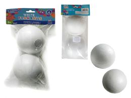 96 Wholesale 2 Piece Styrofoam Craft Balls