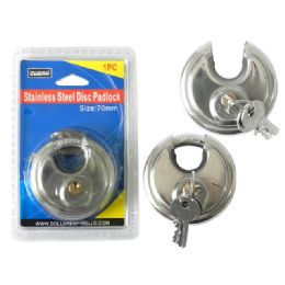 24 Pieces Padlock Disk 70mm Packing - Padlocks and Combination Locks