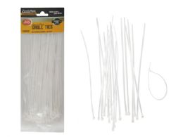 96 Pieces 75pc White Cable Ties - Cables and Wires