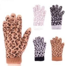 24 Pairs Womens Fashion Winter Glove Assorted Colors - Knitted Stretch Gloves