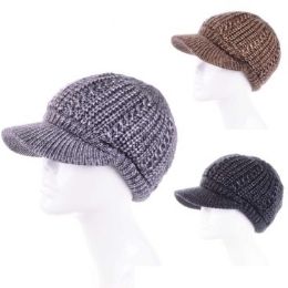 24 Units of Womens Fashion Textured Winter Hat Assorted Color - Fashion Winter Hats