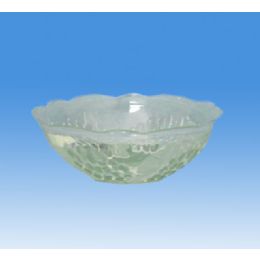96 Wholesale Clear Plastic Round Bowl (rose