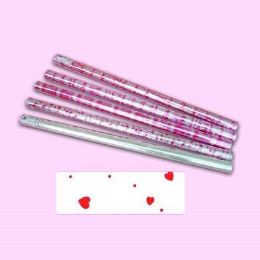 12 of Valentines Cellophane Wrapping Paper 30" X 100'