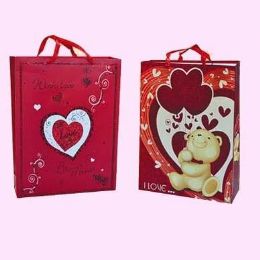 96 Pieces Valentines Gift Bag 17" X 12.5" X 4.7 - Valentines