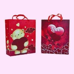 120 Pieces Valentines Gift Bag 12.6" X 10.2" X 3.9" - Valentines