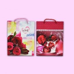 96 Pieces Gift Bag Roses 10" X 13" X 4" - Valentines