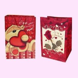 48 Wholesale Valentines Gift Bag 21" X 14.5" X 12"