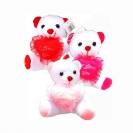 36 Pieces Valentines 7" Bear W/'i Love You' Heart - Plush Toys