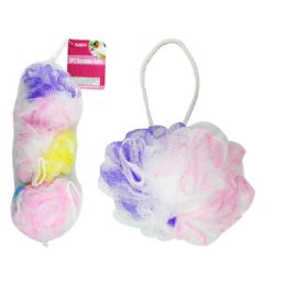 96 Pieces 3pc Scrubber Balls - Loofahs & Scrubbers