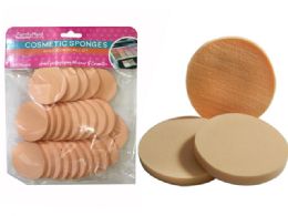 96 Pieces 25 Piece Round Cosmetic Makeup Applicator Sponges - Personal Care Items
