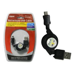 96 Wholesale 30" Retractable Usb Cable