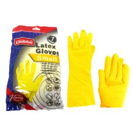 144 Wholesale Small Yellow Rubber Gloves
