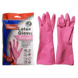 144 Wholesale Small Rubber Glove In Pink