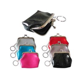 72 Wholesale Snap On Coin Purse W/keychain