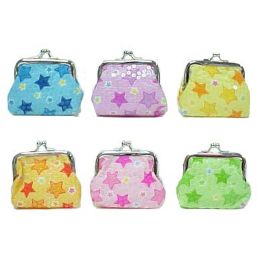 72 Wholesale Assorted Color Coin Purse