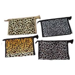 96 Pieces Assorted Color Animal Print Cosmetic Bag - Cosmetic Cases