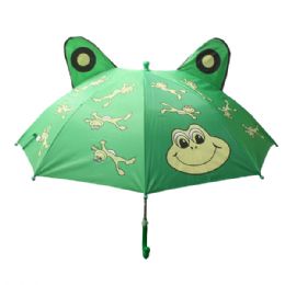36 Wholesale Frog Design Children Umbrella