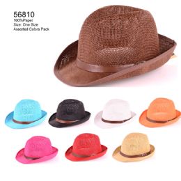 24 Wholesale Straw Hat With Strap