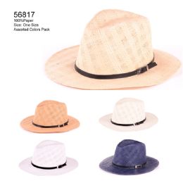 24 Pieces Assorted Color Sun Hats With Band - Sun Hats