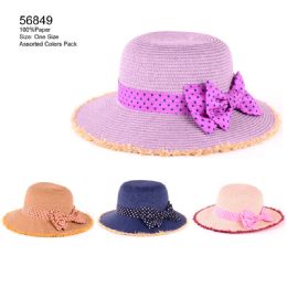 24 Pieces Frayed End Sun Hat - Sun Hats