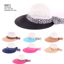 24 Wholesale Color Burst Sun Hat