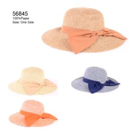 24 Pieces Front Bow Sun Hat - Sun Hats