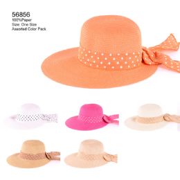 24 Pieces Polka Dot Band Sun Hat - Sun Hats