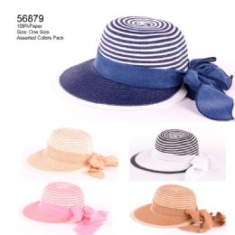 24 Wholesale Color Swirl Sun Hat