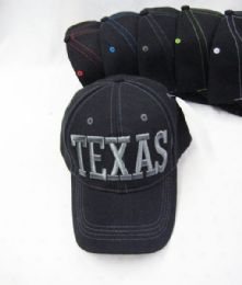 36 Pieces "texas" Base Ball Cap - Hats With Sayings