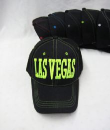 36 Pieces "las Vegas" Base Ball Cap - Hats With Sayings