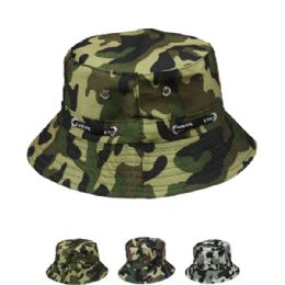 66 Wholesale Unisex Bucket Hat - Camo Assorted