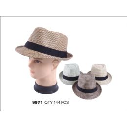 72 Wholesale Assorted Color Fedora Hat