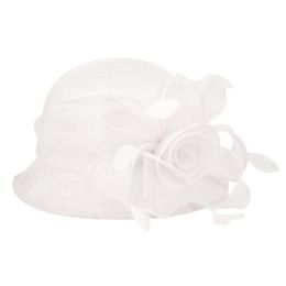 12 Pieces Sinamay Hats In White - Sun Hats