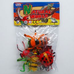 48 Wholesale 6 Piece Assorted Toy Insects