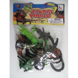 36 Wholesale 6.5" 6pc Toy Reptiles Set